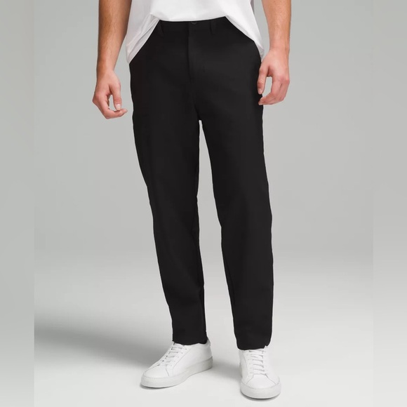Like new Lululemon Relaxed-Tapered Smooth Twill Trouser Black size 34 - Picture 1 of 7